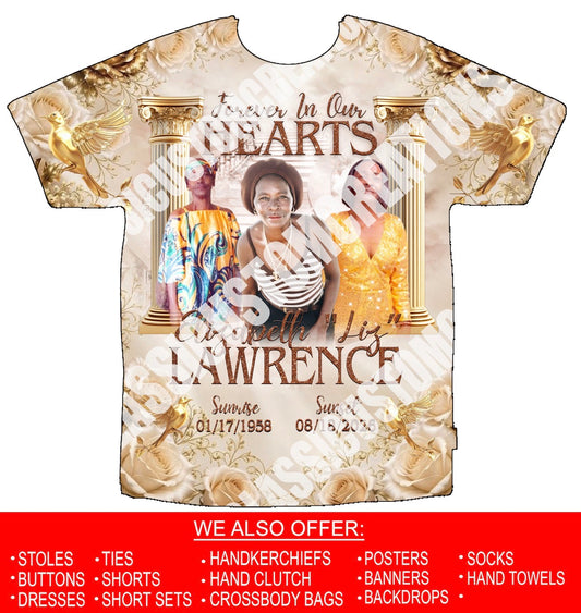 Elizabeth “Liz” Lawrence 3D Memorial Shirts Front Only