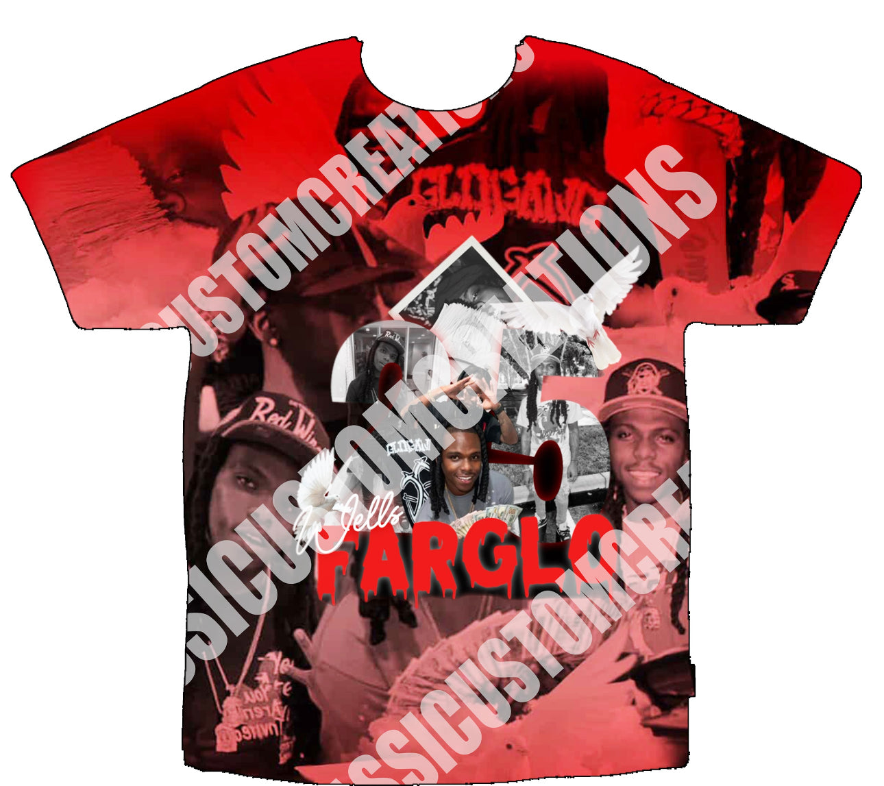 Daim “Wells FarGlo Day” 3D Shirts Front Only Design 4