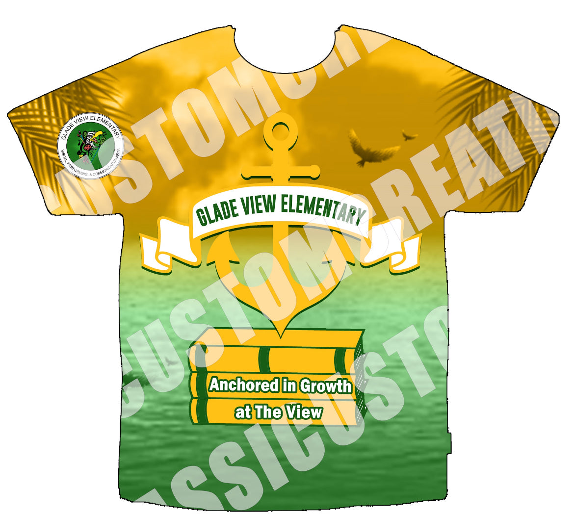 Glades View Elementary 3D Shirt Front Only