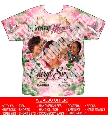 Cheryl Smythe Memorial 3D Shirts Front Only