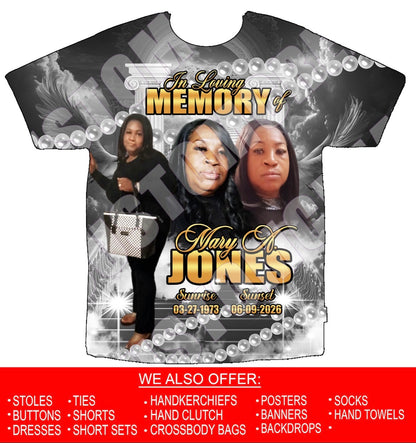 Mary A. Jones Memorial 3D Shirts Front Only
