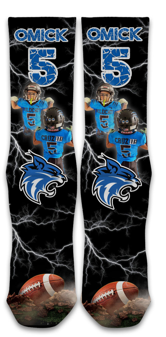 Royal Palm Beach Wildcats                 
Custom 3D Socks (Copy)