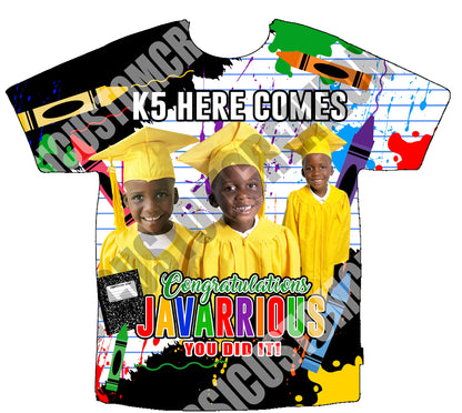 Javarrious “Baby J” Grad 3D Shirts Front Only