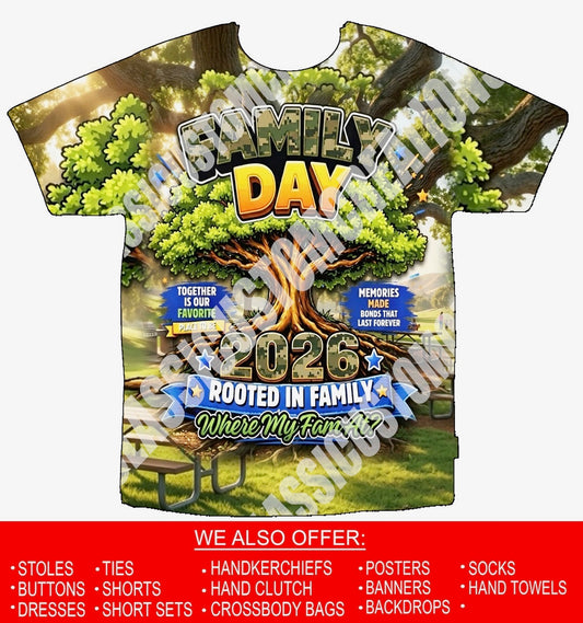 Family Day 2026 3D Shirts Front Only