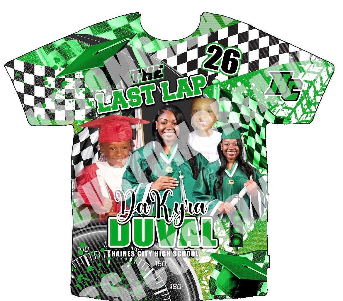 Da’Kyra Duval 3D Grad Shirts Front Only