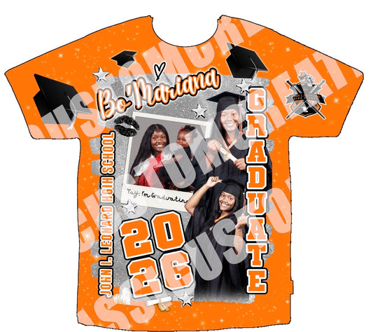Bo'Mariana Cajuste Graduation 3D Shirts Front Only