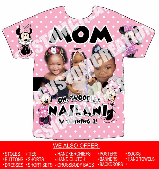 Nailani Oh, Twoodles 3D Birthday Shirts Front Only