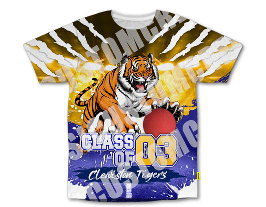 Clewiston Tigers Class of 2003         3D Shirt Front Only