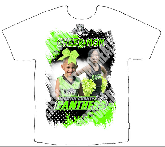 Martin County Cheer (White Heat Press Shirts ) Front Only