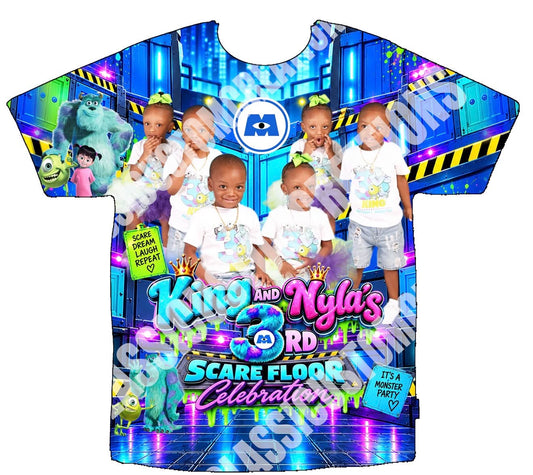 King & Nyla's 3rd Scare Floor Celebration 3D Shirts Front Only