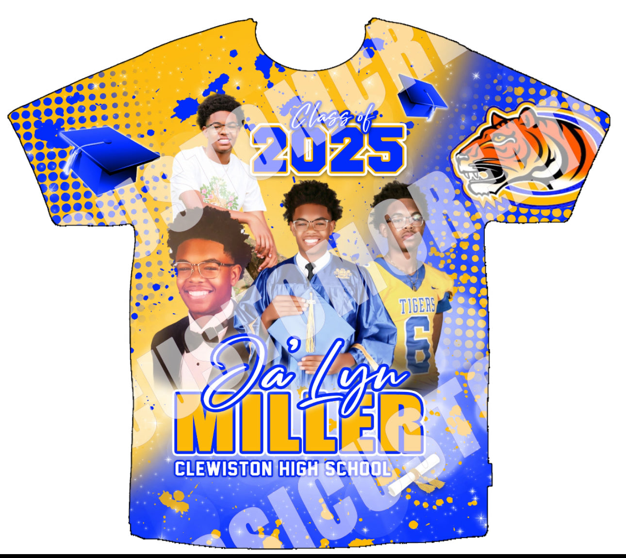 Ja’Lyn Miller Graduation 3D Shirts Front Only