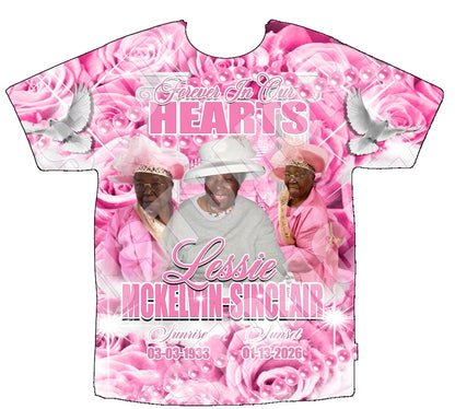 Lessie McKelvin-Sinclair Memorial 3D Shirts Front Only