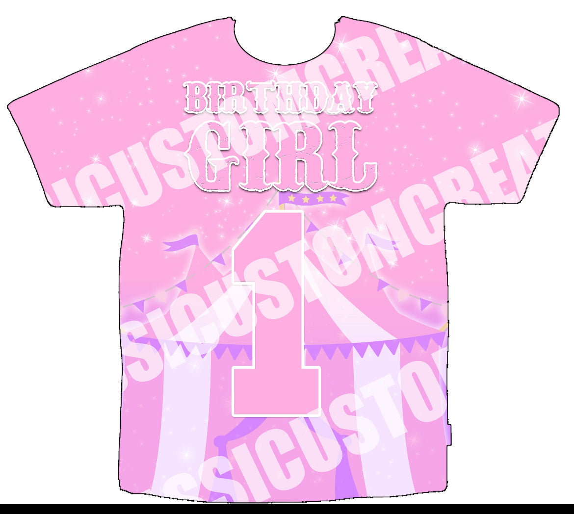 A’Zurie 3D 1st Birthday Shirt Front Only (You do have the option to add a back)