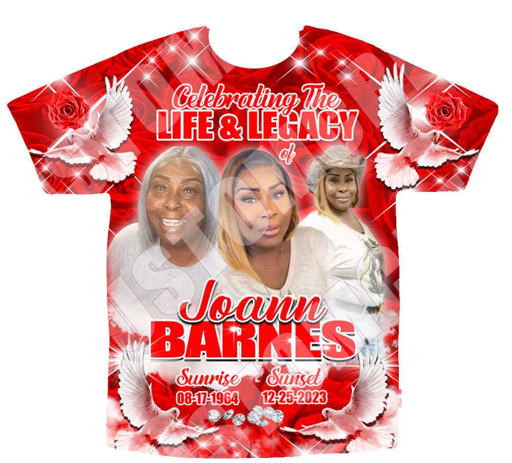 Joann Barnes 3D RIP Shirt Front Only