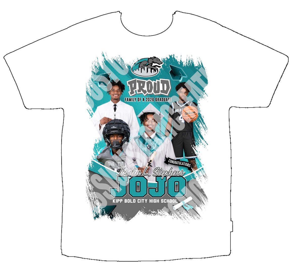 Jordin Graduation Heat Press Shirts Front Only