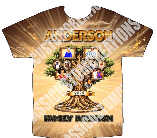 Anderson Family Reunion 3D Shirts Front Only