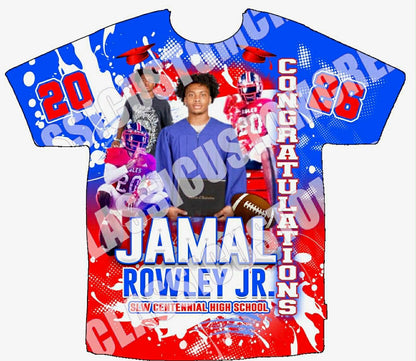 Jamal Rowley Graduation 3D Shirts Front Only
