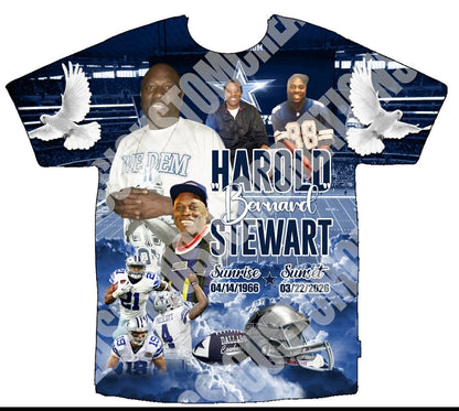 Harold Memorial 3D Shirts Front Only