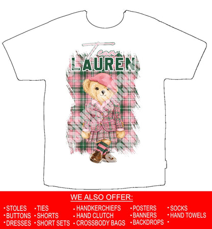 Team Lauren Gender Reveal Heat Press Shirts Front Only