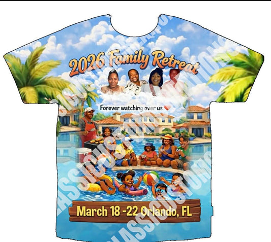 2026 Family Retreat 3D Shirts Front Only