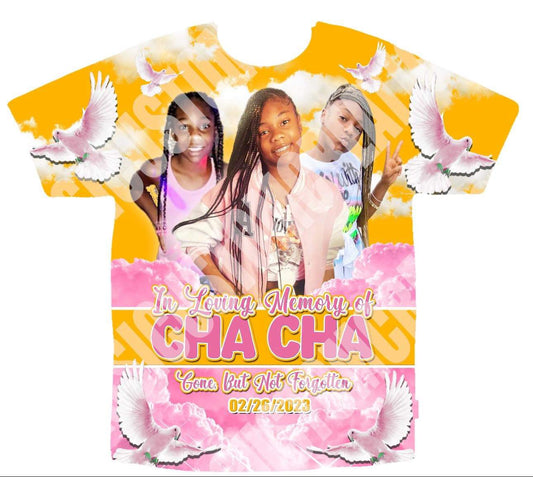 Cha Cha Memorial 3D Shirt Front Only