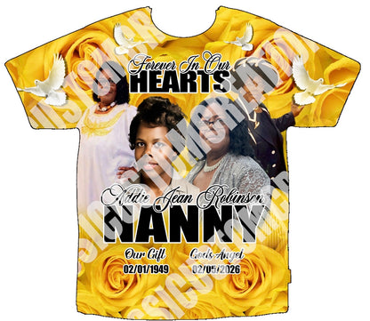 Addie Jean “Nanny” Robinson Memorial 3D Shirts Front Only