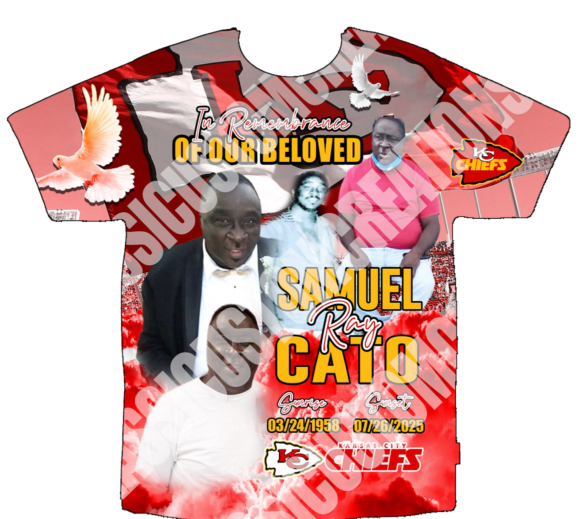 Samuel “Ray” Cato 3D Memorial Shirt Front Only