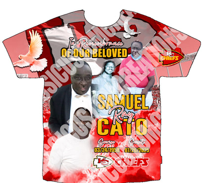 Samuel “Ray” Cato 3D Memorial Shirt Front Only