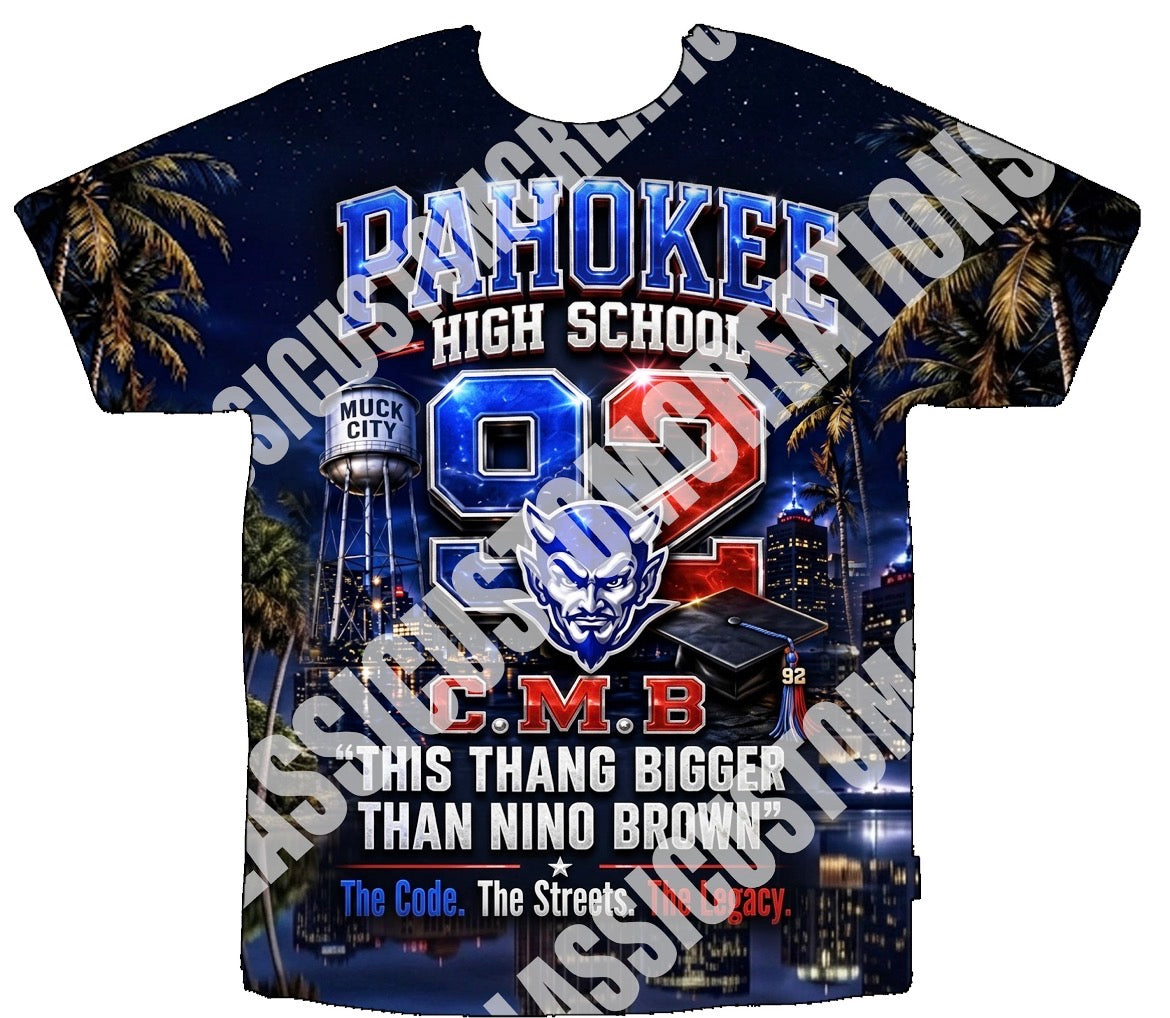 Pahokee C/O 1992 Reunion 3D Shirts Bothsides