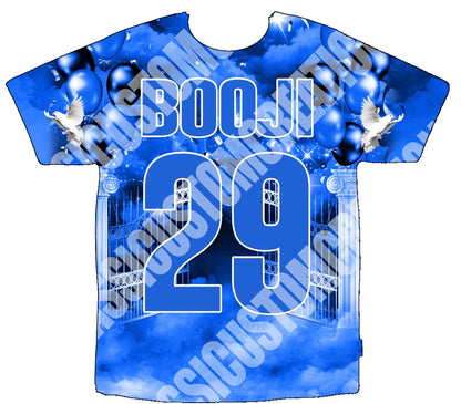 Willie “Booji 29”  Smith 3D Shirt Bothsides (Blue)