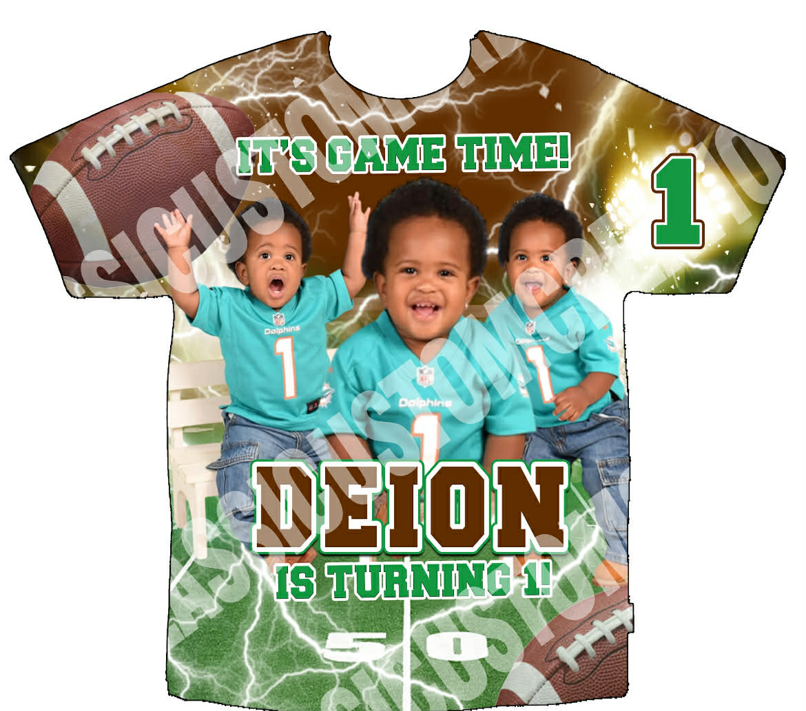 Deion Birthday 3D Shirts Front Only
