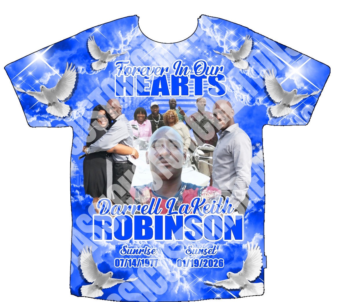 Darrell LaKeith Robinson 3D Shirts Front Only