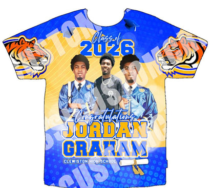 Jordan Graduation 3D Shirts Front Only