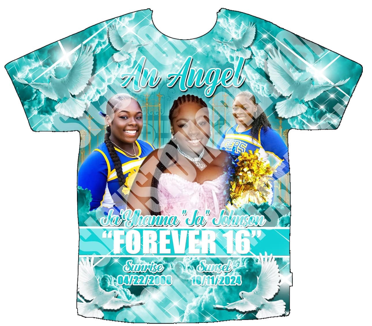 Ja’Yhanna “Ja” Johnson Memorial 3D
Shirts Front Only