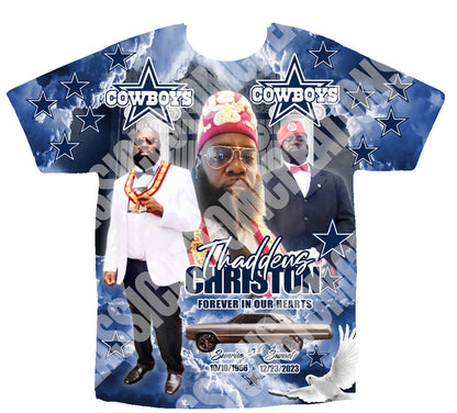 Thaddeus Christon (Thad) 3D Shirt Front Only