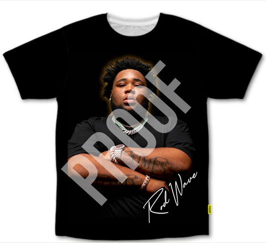 Rod Wave1 Black Graphic T-Shirt