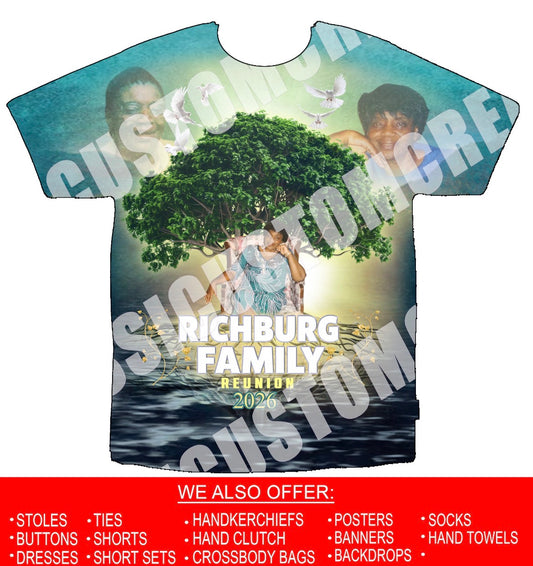 Richberg Family Reunion 2026 3D Shirts Front Only
