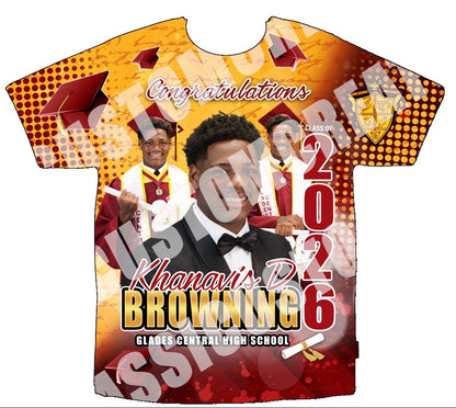 Khanavis Browning Graduation 3D Shirts Front Only