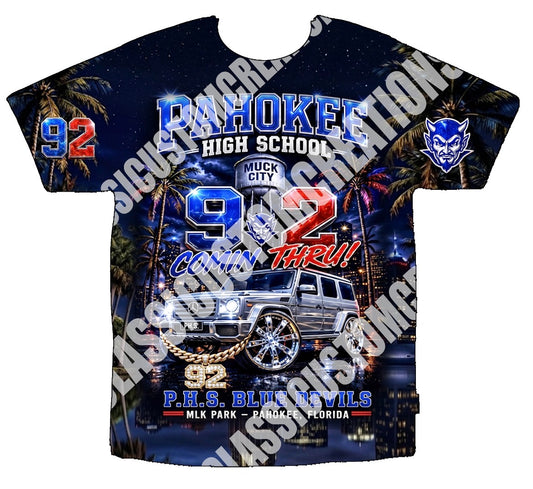 Pahokee C/O 1992 Reunion 3D Shirts Bothsides