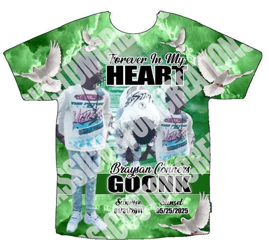 Braysan “Goonk” Conners 3D Shirts Front Only