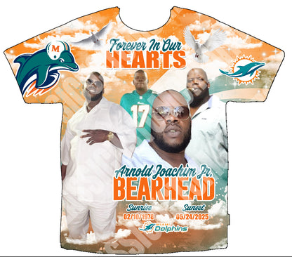 Arnold “Bear Head” Joachim Jr.
 3D Memorial Shirts Front Only