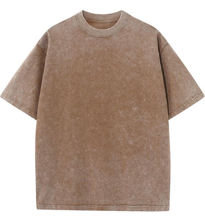 Glades Central Class of 99 & 2000 Acid Wash Beige/Brown Graphic T-Shirt Bothsides