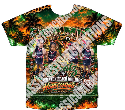 Boynton Beach Bulldogs Bratz 3D Shirts Front Only