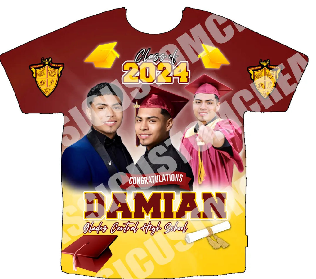 Damian (Graduation “24”) 3D Shirt Front Only