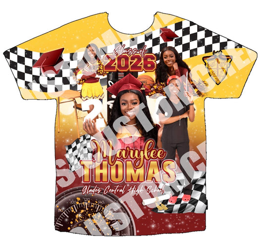 Marylee Graduation 3D Shirts Front Only
