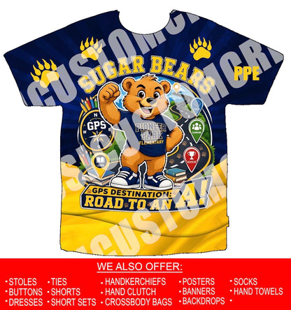 Sugar Bears Road To An A 3D Shirts Front Only