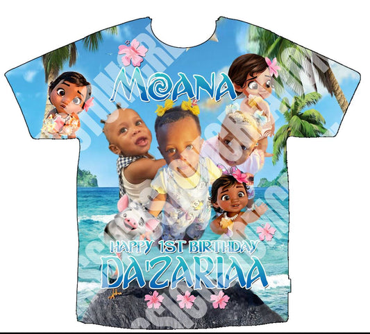 Da’Zariaa Baby Moana 
 3D Shirts Front Only