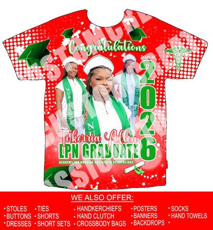 Ti’Kerria Allen LPN Grad 3D Shirts Front Only