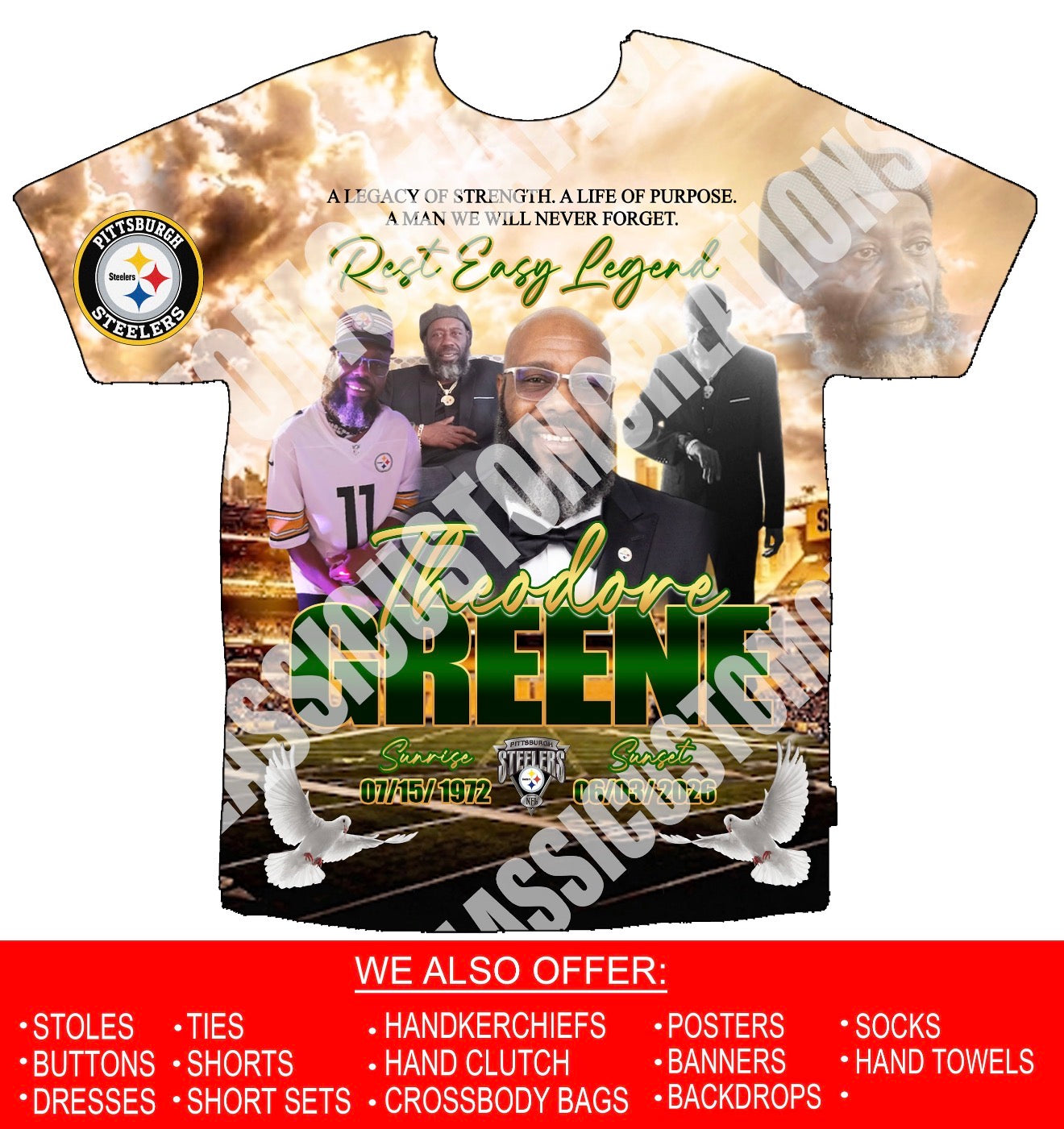 Theodore Greene Memorial 3D Shirts Front Only