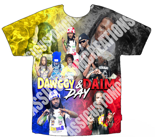Dawggy & Daim Day 3D Shirts Front Only
